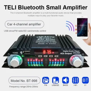1600W Digital 4 Channel Audio Amplifier